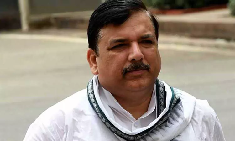 AAP MP Sanjay Singh accuse BJP of messing with CM Kejriwals health