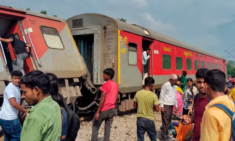 Chandigarh-Dibrugarh Express derails in UP; three dead, 33 injured