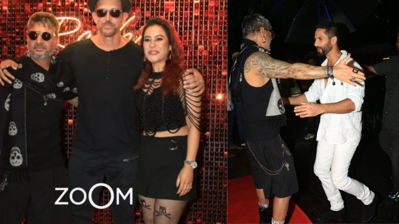 ​hrithik roshan, shahid kapoor and more attend celebrity hairstylist aalim hakim's birthday bash​