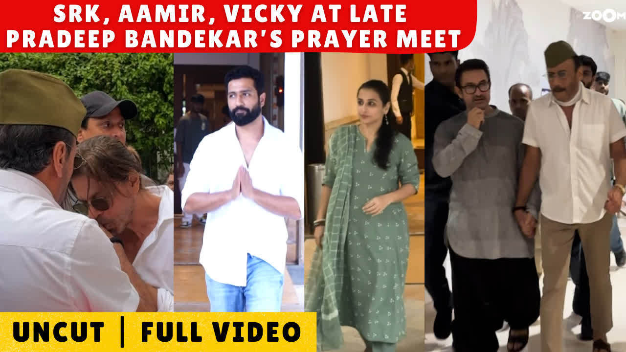 shah rukh khan, aamir khan, vicky kaushal & vidya balan attend late pradeep bandekar's prayer meet