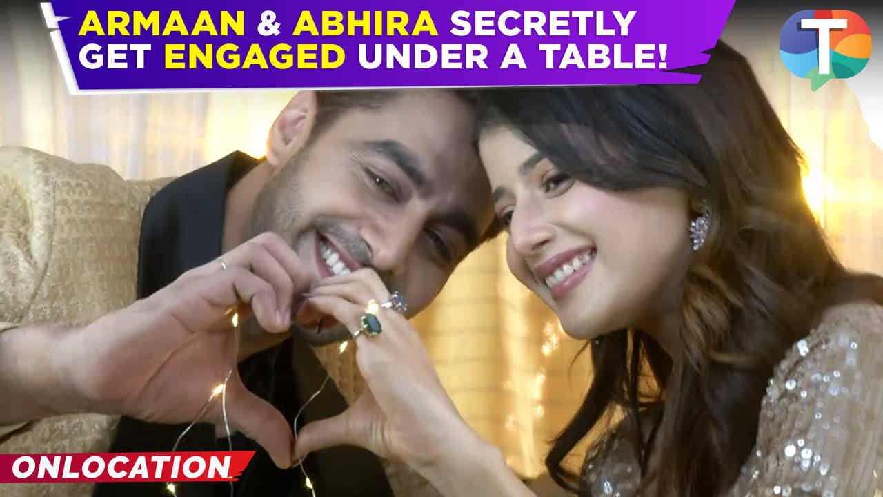 yeh rishta kya kehlata hai: armaan secretly gets engaged to abhira under a table & share an adorable moment