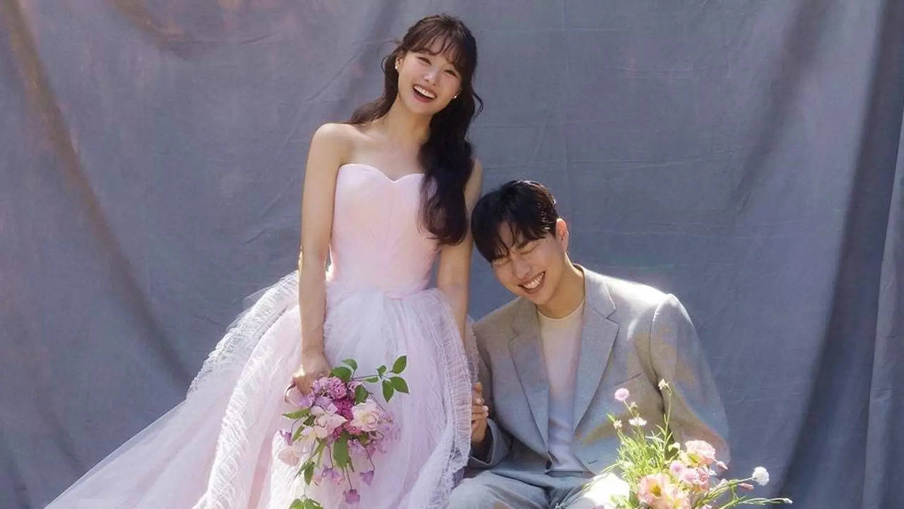 secret romance star song ji-eun shares dreamy wedding photoshoot with youtuber park we