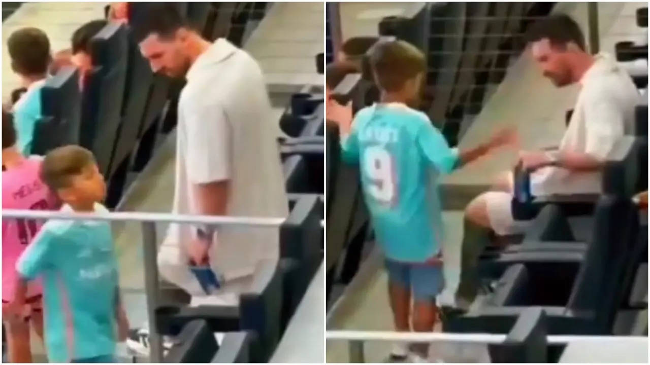 luis suarez's son lautaro ignores lionel messi, here's what his mother did next : watch viral video