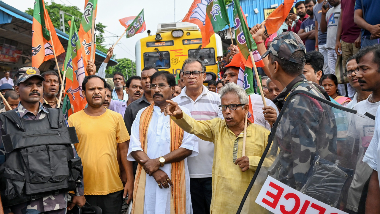 bengal bandh today 28th august live updates kolkata doctor rape murder case rg kar hospital nabanna abhijan bjp west bengal mamata banerjee