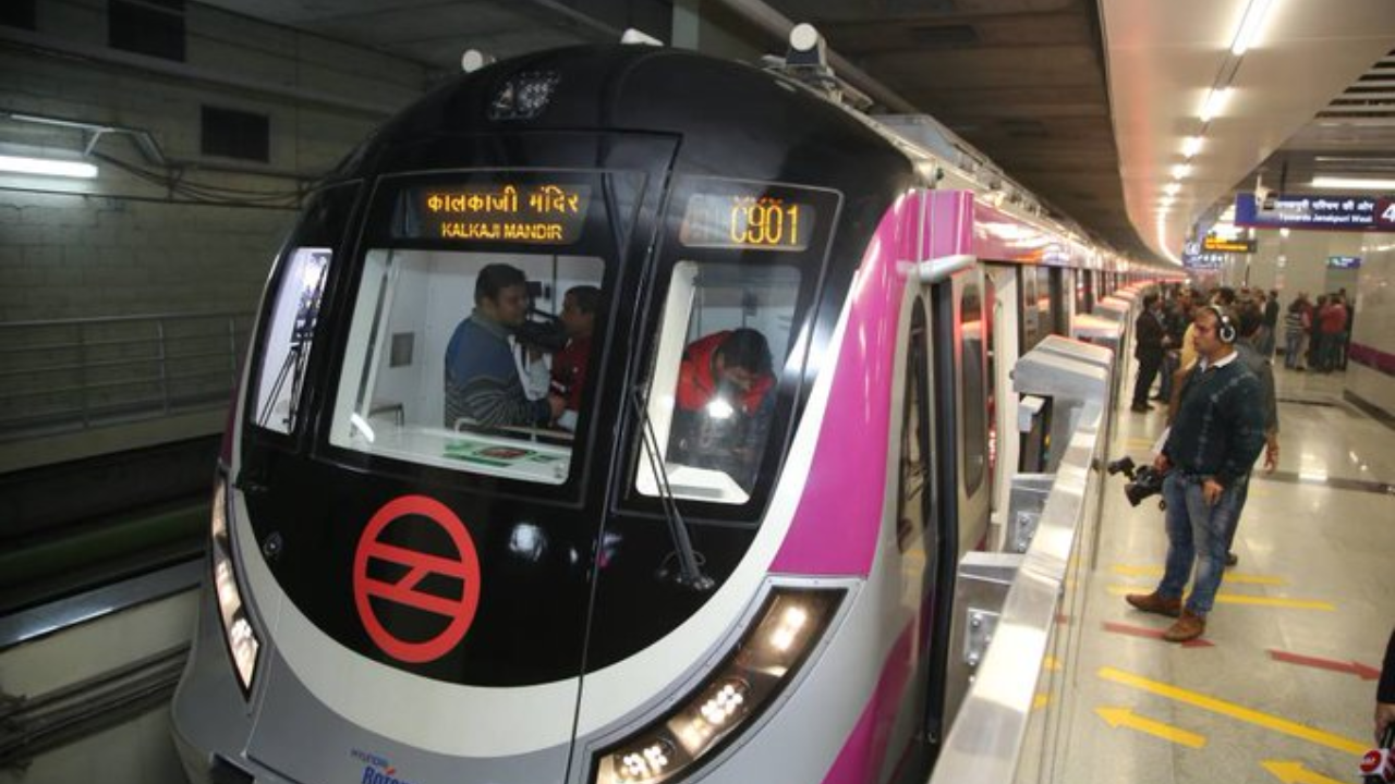 delhi metro exciting update! magenta line extension to underground metro station expected next month