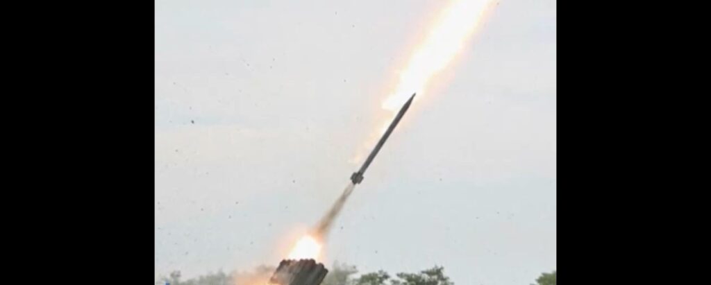 North Korea test-fires rocket launcher with new 'guiding system'