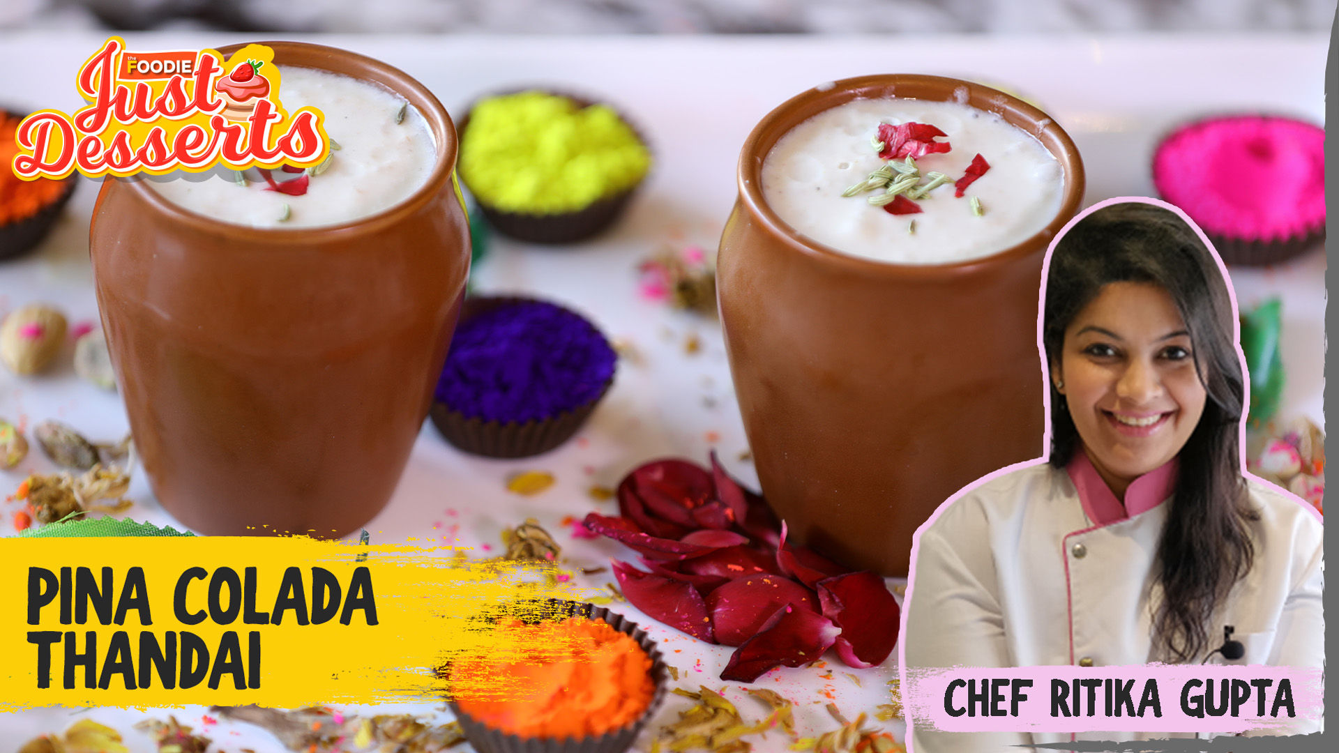 Pina Colada Thandai Recipe | Holi Special Thandai | Easy Thandai Recipe at home | Instant Thandai