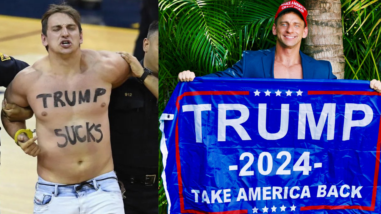 popular 'trump sucks' streaker, who stormed 2016 nba finals, pledges to support gop nominee