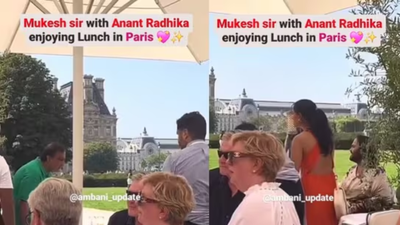 watch unseen video: mukesh ambani, anant ambani, radhika merchant's leisurely paris outing goes viral