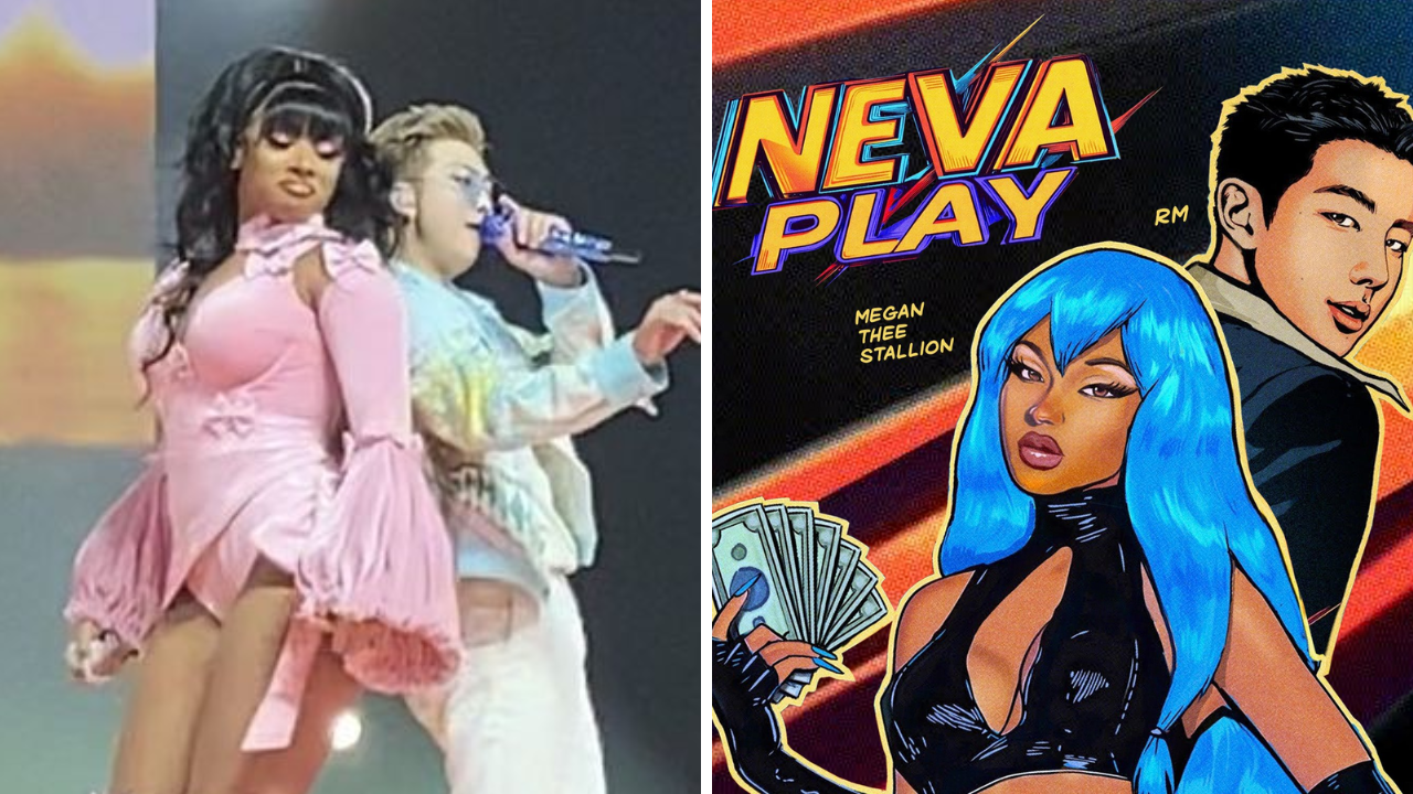 bts' rm and megan thee stallion announce collab song neva play - deets inside