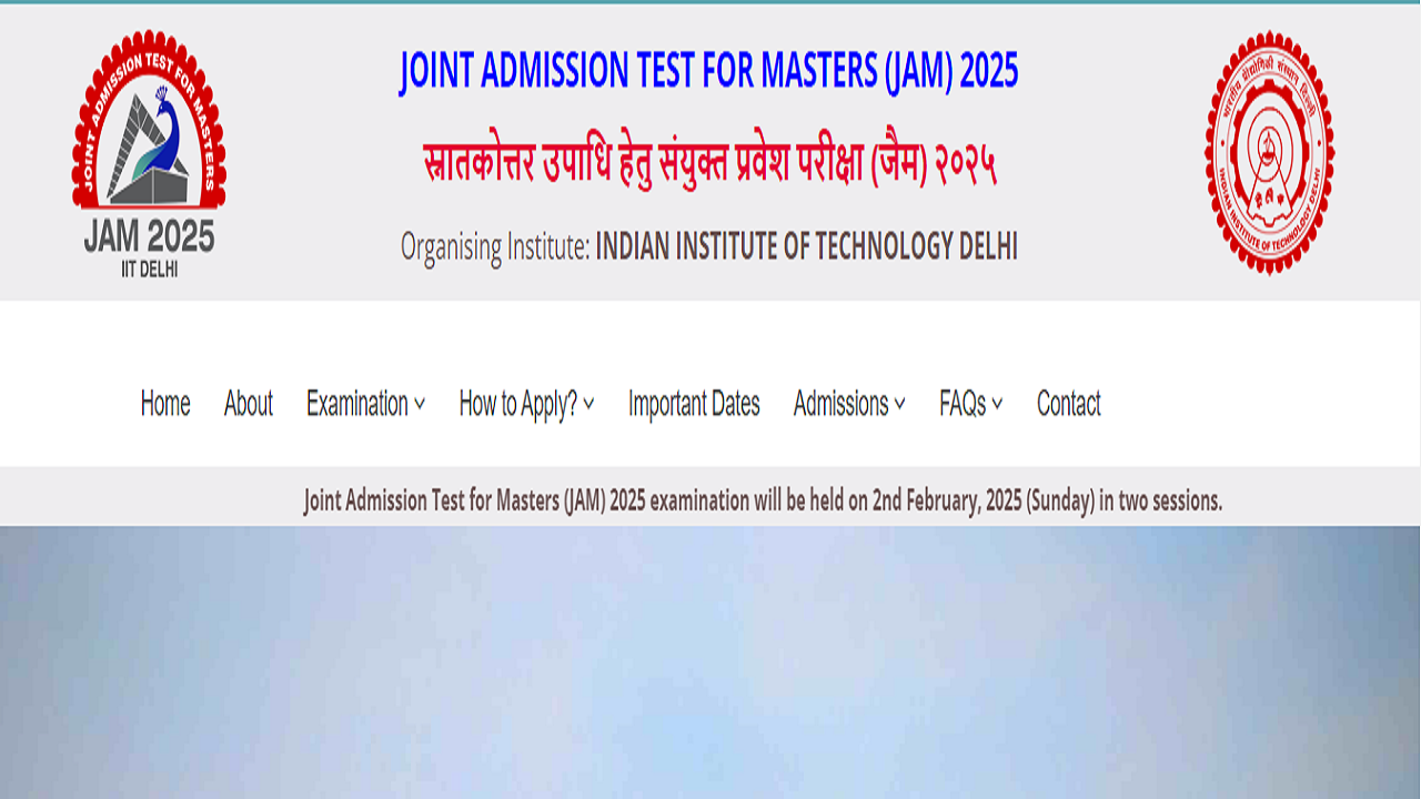 iit jam 2025 registration begins today on jam2025.iitd.ac.in, check exam date and eligibility