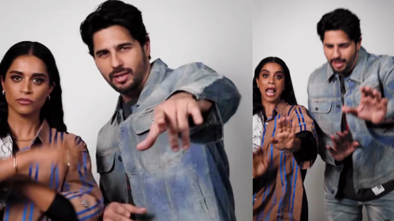 sidharth malhotra flaunts killer moves on kar gayi chul with lilly singh. latter says 'not as cute as alia bhatt but...'