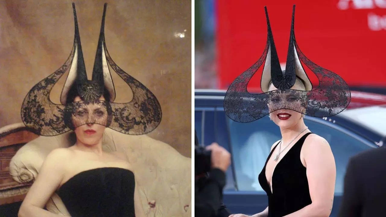 lady gaga brings the drama to venice film festival 2024 in an iconic philip treacy headpiece once worn by isabella blow