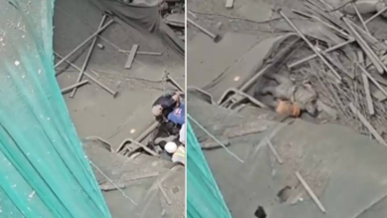 mumbai: 2 dead after slab at under construction building collapses in malas area