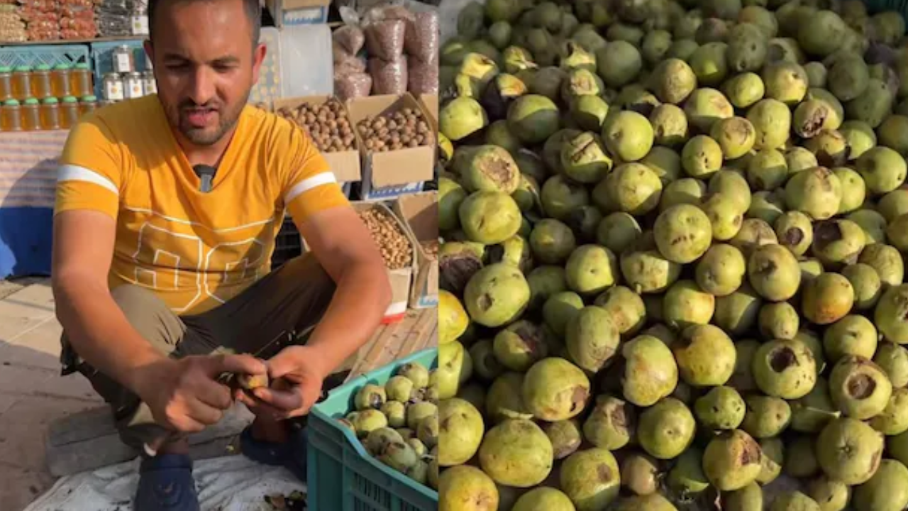 viral video: homegrown walnuts in kashmir amazes internet