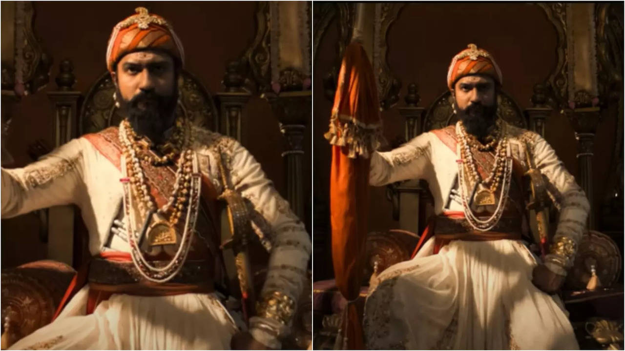 chhaava teaser: vicky kaushal's look designed based a historical bust, sambhaji’s sword recreated from london museum