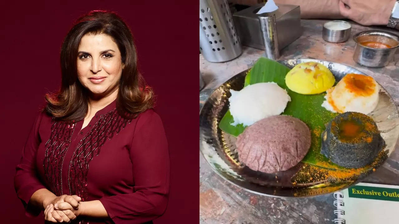 farah khan indulges in some south indian meal in between shoots in mumbai