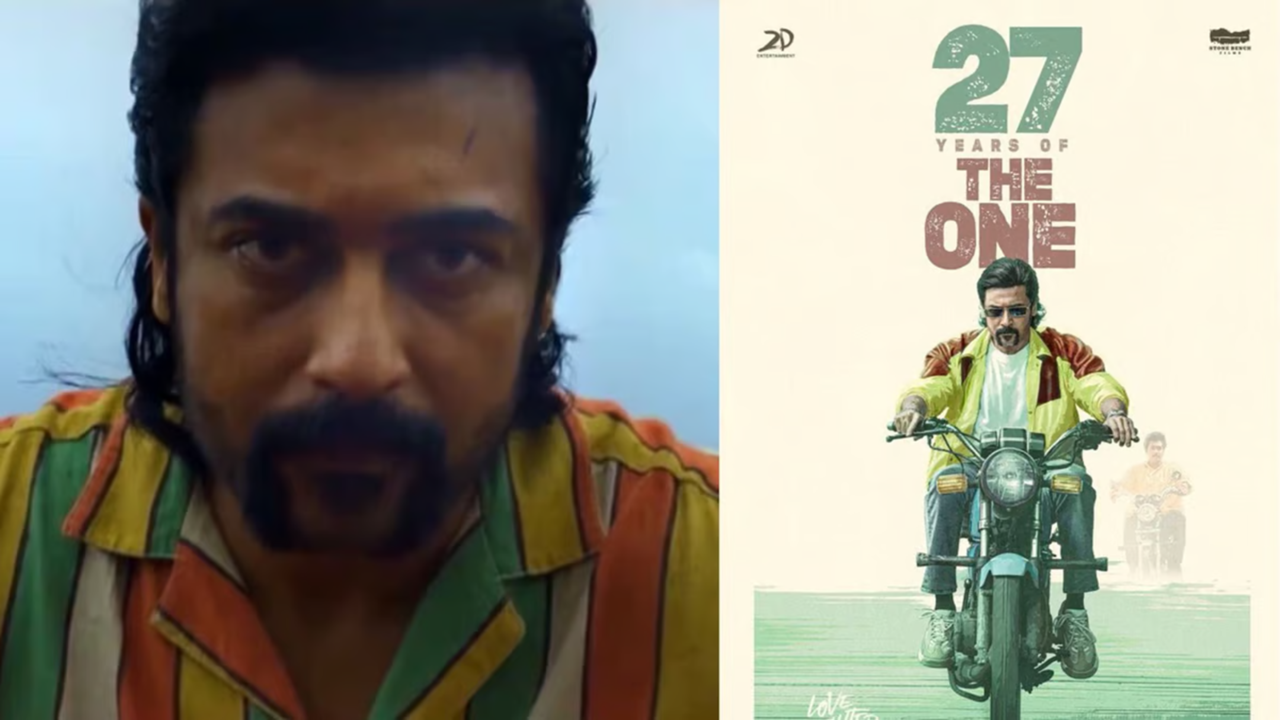 suriya 44 team celebrates 27 years of the actor in cinema releases new poster