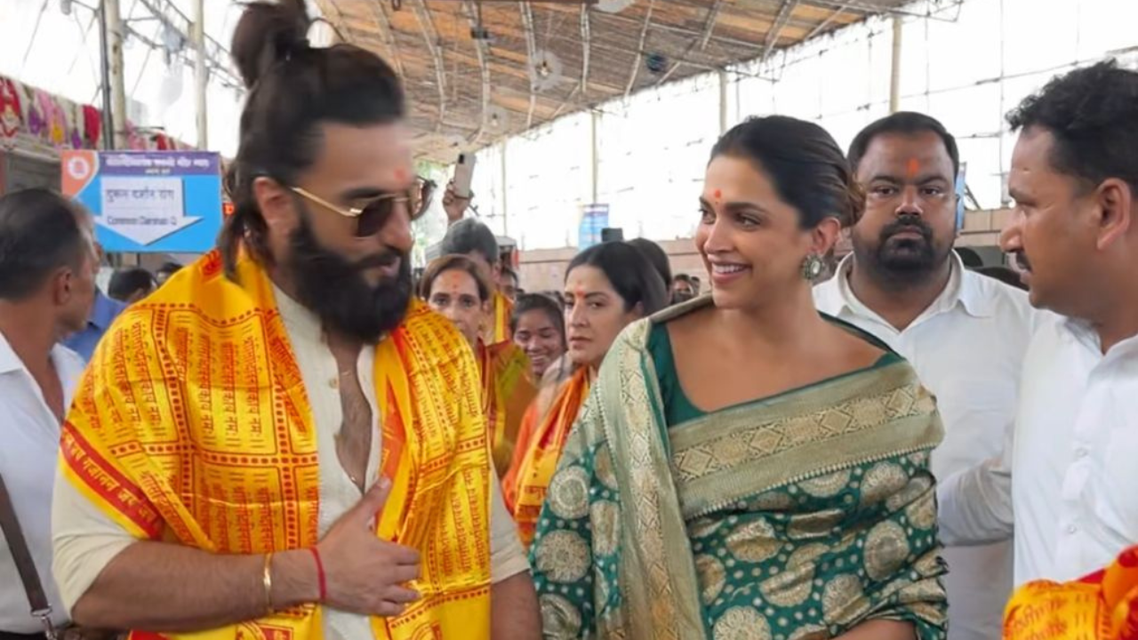 deepika padukone's green banarasi saree for trip to siddhivinayak was recreated using pattern of 100-year old saree