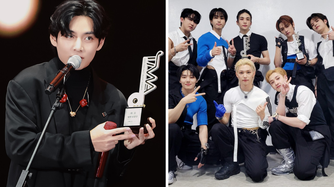 2024 the fact music awards day 1: bts' v bags best music, stray kids takes home four star award. check full winners list