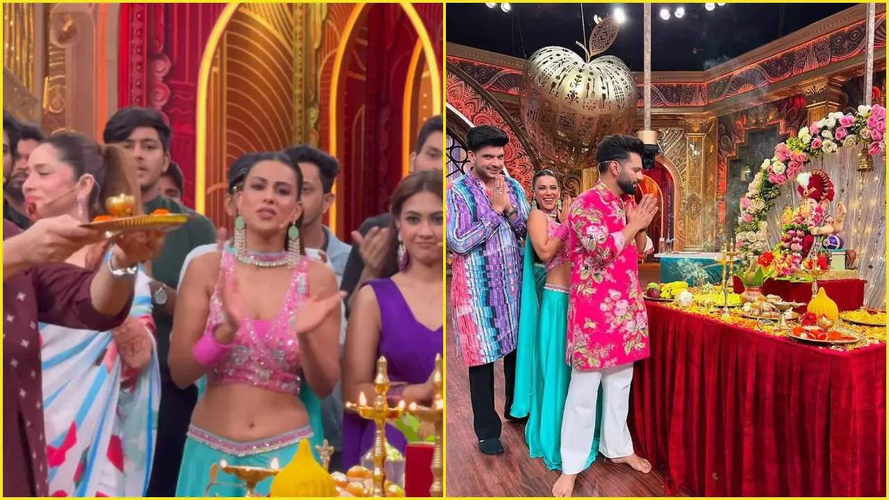 nia sharma, ankita lokhande, karan kundrra and laughter chefs team celebrate ganeshotsav together - see post