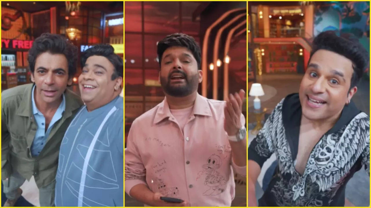 sunil grover shares fun  clip with the great indian kapil show team - watch