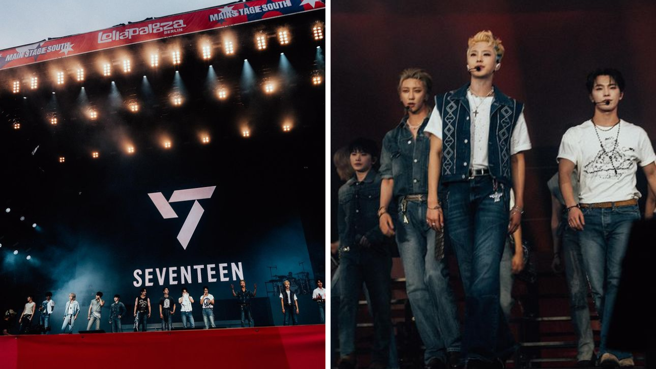 seventeen sets 2024 lollapalooza berlin stage ablaze with hot, super and more; svt leaders surprise fans with cheers