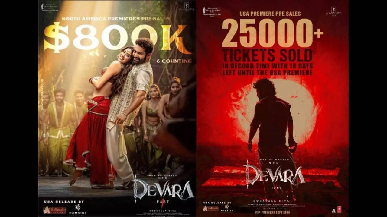 devara premiere pre-sales to touch $1 million; craze for ntr’s film reaches fever pitch in north america