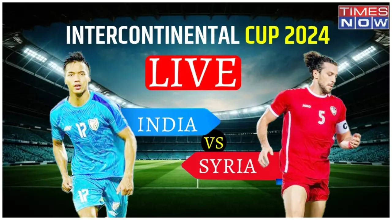 live score india vs syria football updates intercontinental cup 2024 ind vs syr score results news commentary hyderabad live streaming sports 18 jio cinema