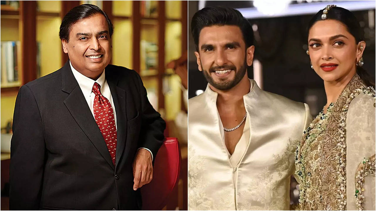 mukesh ambani blesses deepika padukone-ranveer singh baby girl, visits new parents at hospital. watch