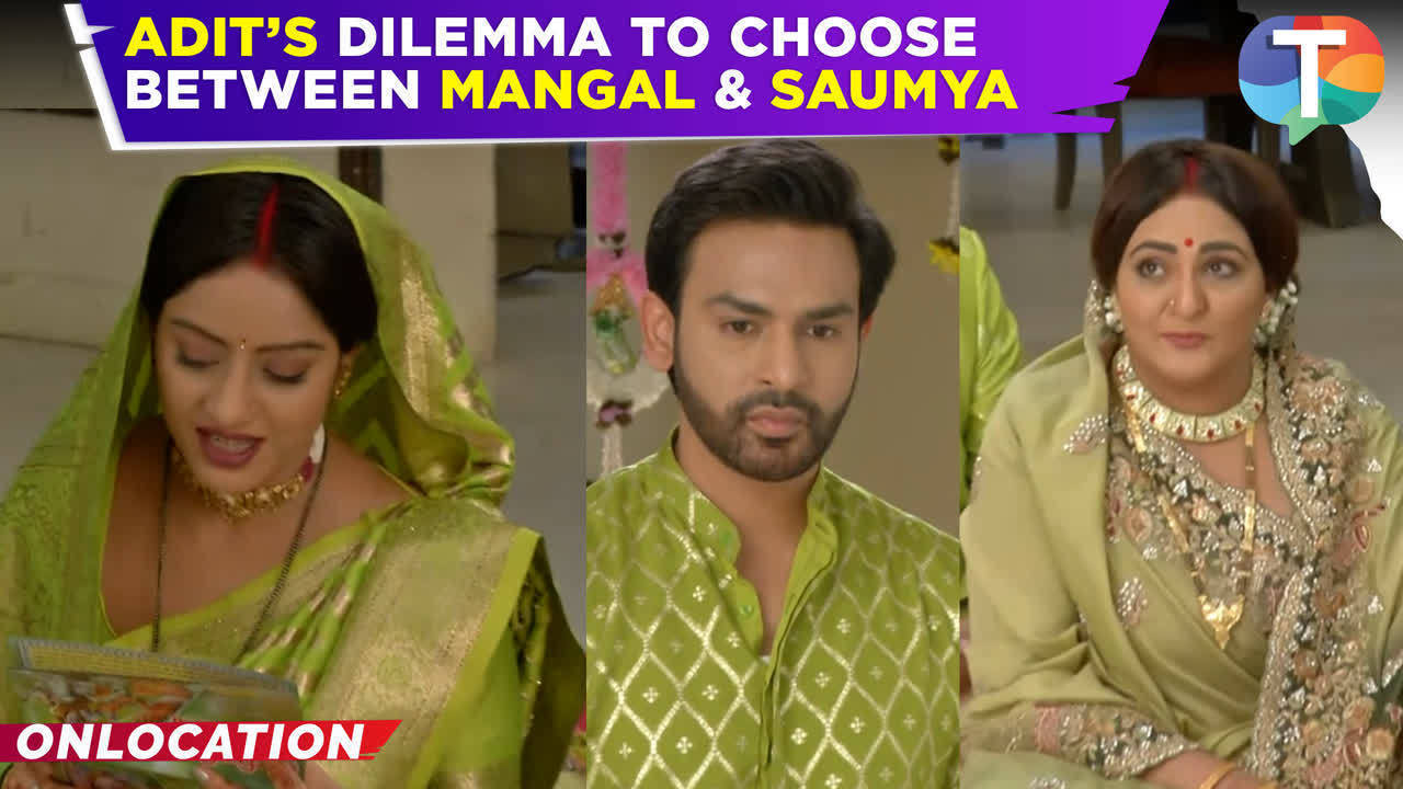 mangal lakshmi update: will adit pick mangal over saumya due to kusum during teej?