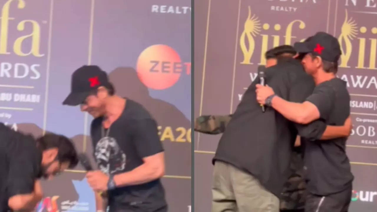 rana daggubati touches shah rukh khan, karan johar's feet. goes 'we are fully south indian, that's how we do it'