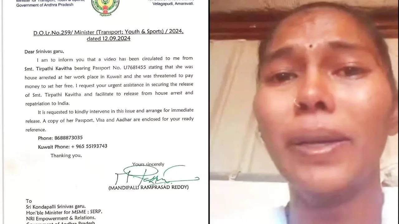 'locked in a room, denied food': indian woman in kuwait begs andhra pradesh government for rescue