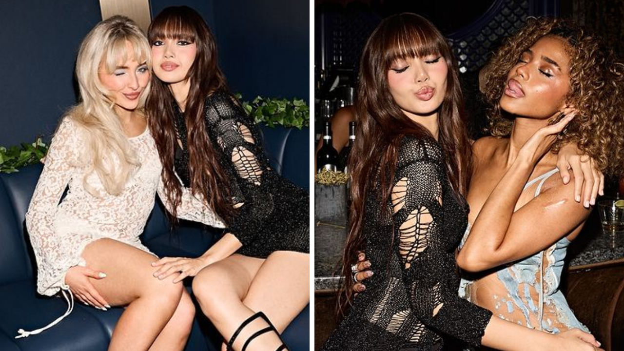 blackpink's lisa enjoys 2024 mtv vmas after-party with 'baddies' sabrina carpenter and tyla. see pics