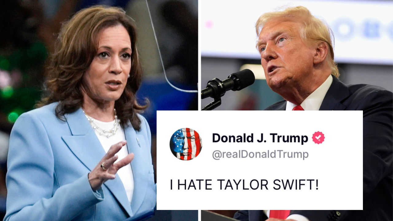 Kamala Harris Responds To Trump's 'I HATE TAYLOR SWIFT' Post: 'Champagne Problems'