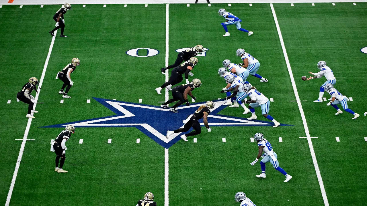 dallas cowboys' 'kim k' playcall vs new orleans saints goes viral | watch