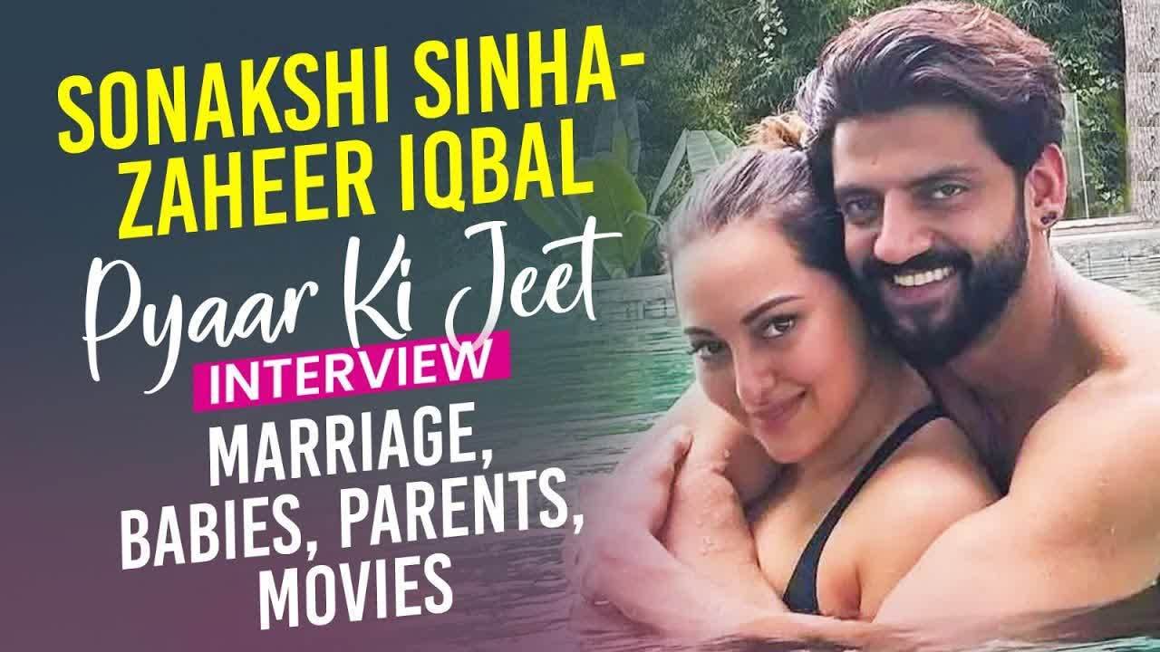 sonakshi sinha and zaheer iqbal discuss marriage, babies, and movies.