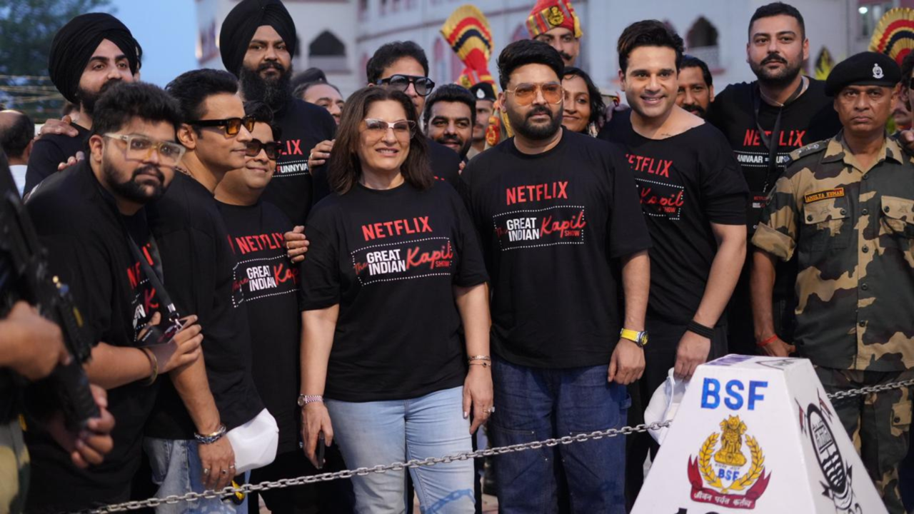 cast of the great indian kapil show kicks off season 2 at attari-wagah border