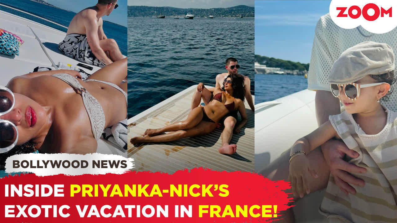 priyanka chopra sizzles in a bikini while having a great time in france with nick jonas & daughter malti marie