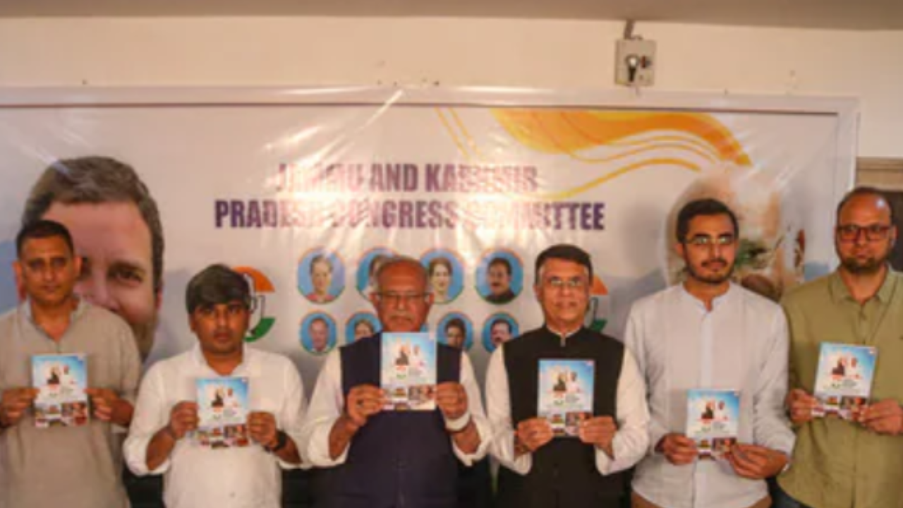 j&k: congress releases manifesto, promises rs 25 lakh health cover, financial aid for farmers, women