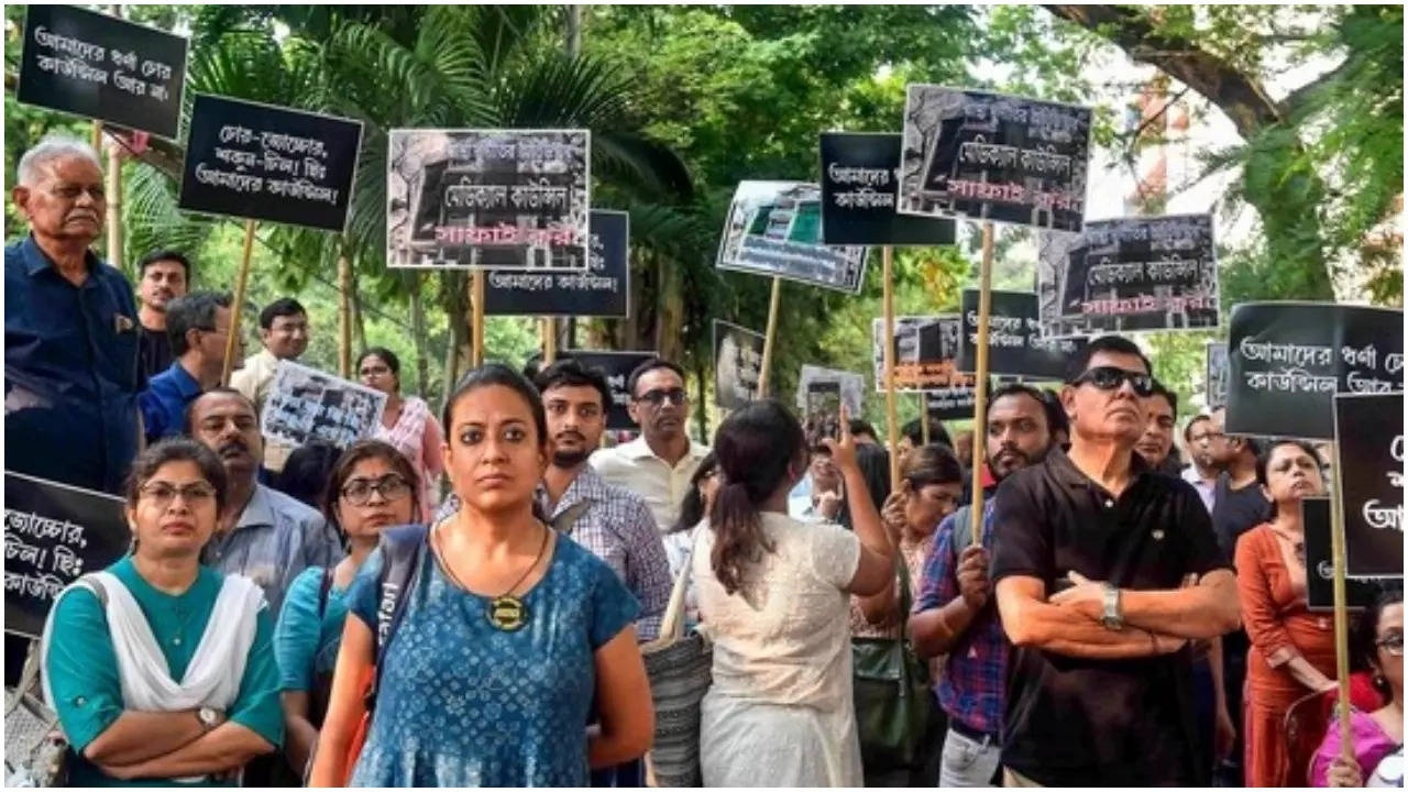 kolkata rape murder case why are kolkata doctors now  marching  to  cbi  office |  video