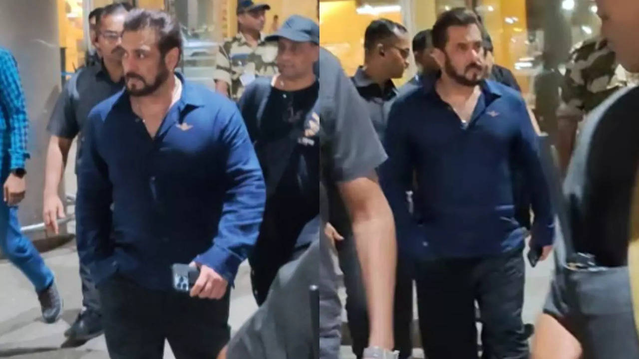 salman khan returns to mumbai after father salim khan receives threats. watch