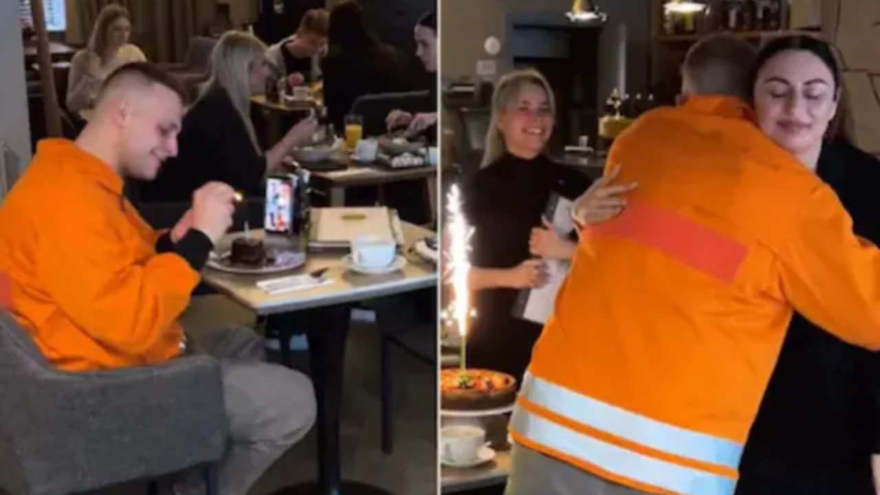 viral video: waitresses notice lone diner on his birthday, what happens next will leave you with tears