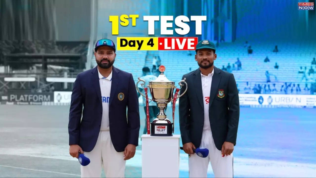 india vs bangladesh 1st test day 4 live updates 2024 ind vs ban cricket score results schedule news commentary