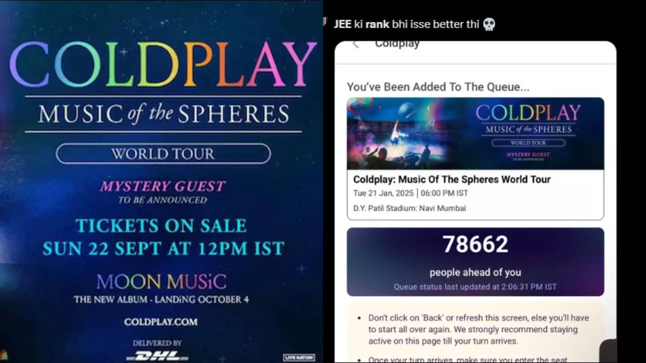 Coldplay Ticket and JEE Main Rank: Students Share Strange Commonality Between the Two, Internet in Splits