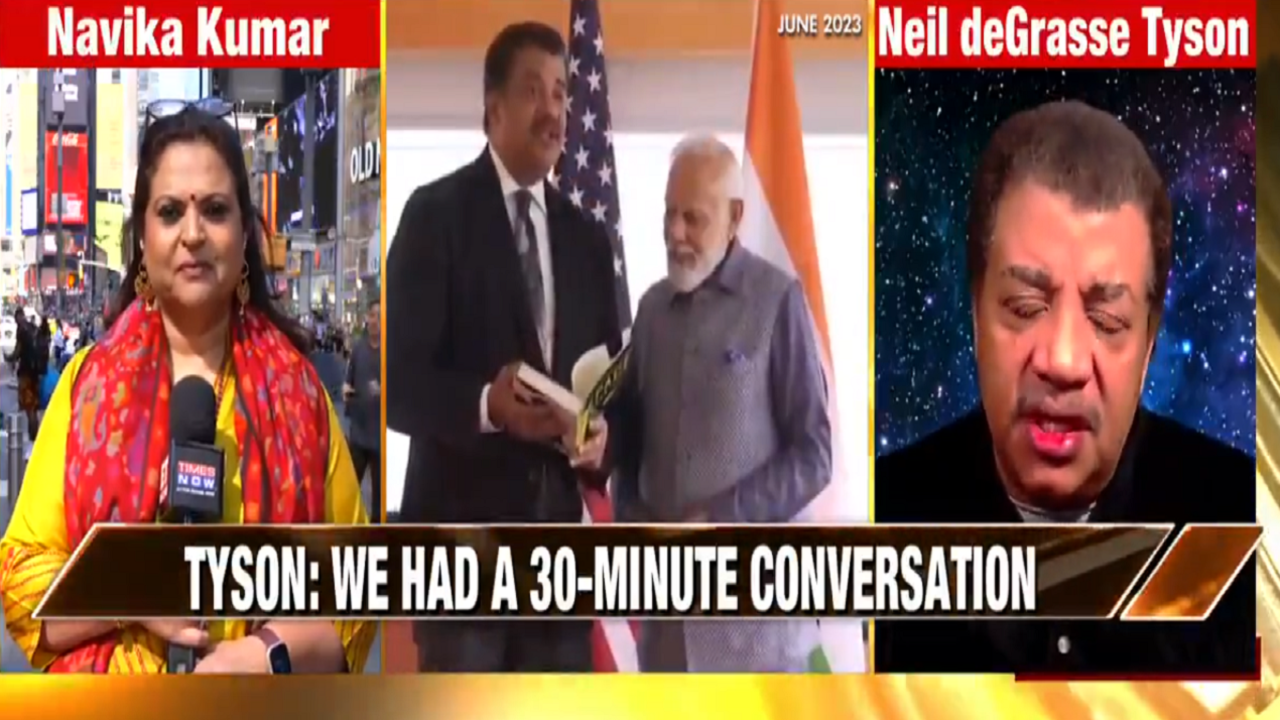 what pm modi told neil degrasse tyson? astrophysicist reveals - times now exclusive