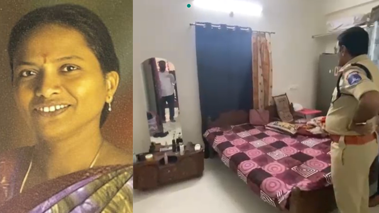 hyderabad woman brutally killed by robbers at home, they took gold and other valuables