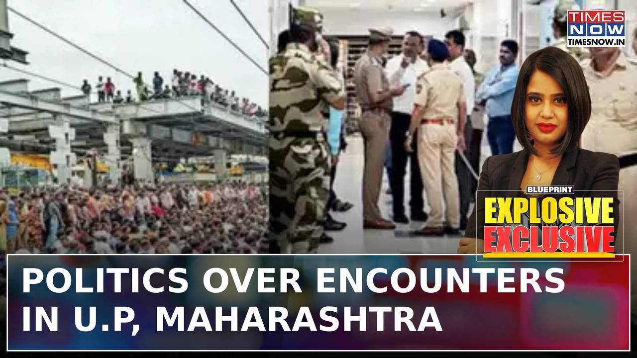 politics erupts over recent encounters in up, maharashtra; oppn questions ndv govt| blueprint