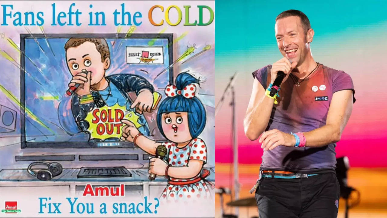 coldplay india tour 2025: amul ready to 'fix' snack for coldplay fans who couldn't get tickets. see fun post