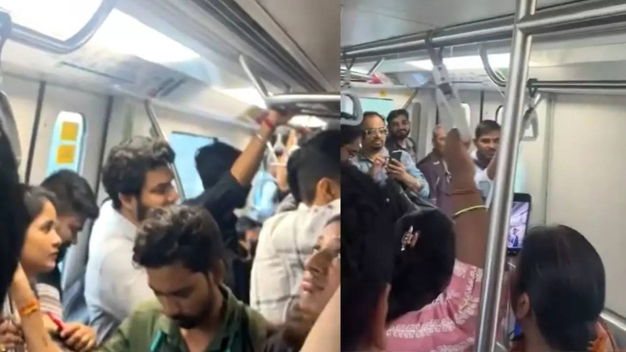 video shows water leakage in mumbai metro, netizen says, 'mini jog falls'